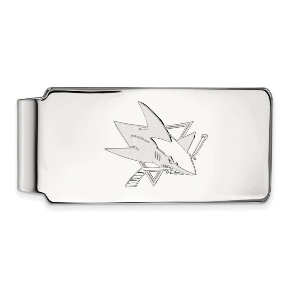Sterling Silver NHL San Jose Sharks Money Clip